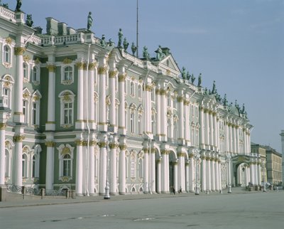 View of the South Facade from Palace Square, Built 1753-62 by Bartolomeo Franceso Rastrelli